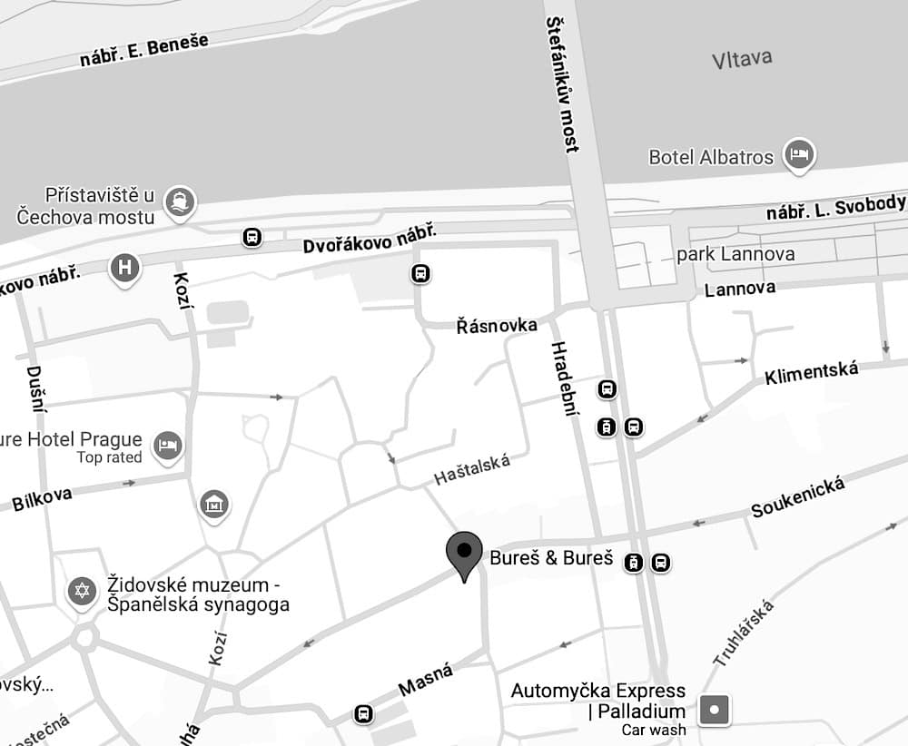 Mapa pobočky, Dlouhá 714/36